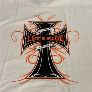 Let’s Ride Heat Press - 2XL Gildan Classic White Tee